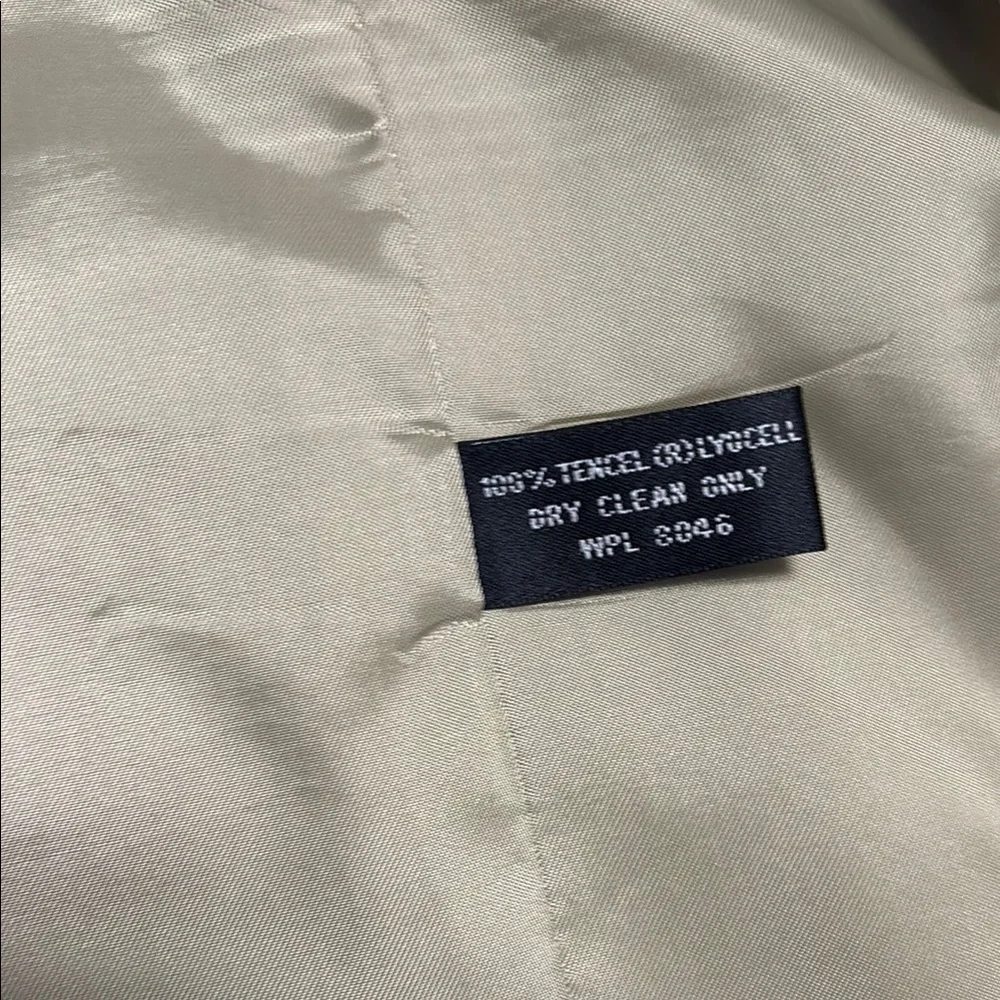 🔥BUNDLESALE Mens 44L Alfani Tan Sport Coat Jacket Tencel Lyocell